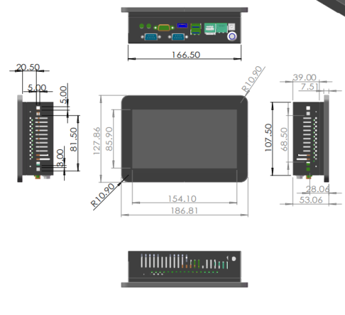 康工觸控一體機KG-HMI70-24MT-V4.4 485